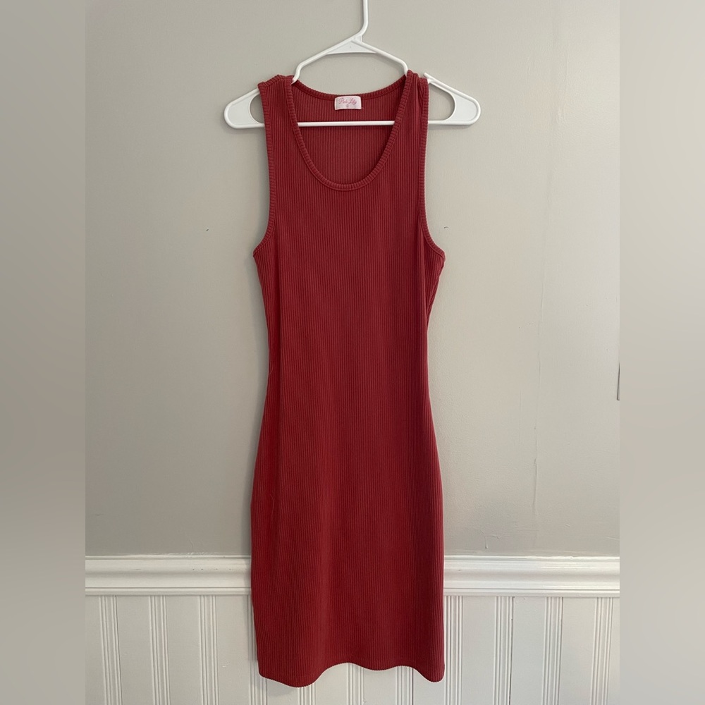 MAGICAL AT MIDNIGHT MIDI MAUVE RIBBED TANK DRESS